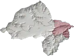 Utman Khel Tehsil (red) in Bajaur District