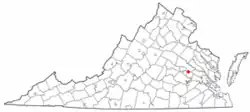 Location of East Highland Park, Virginia