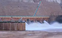 Vaigai dam closeup