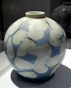 Vase designed by August F. Hallin and Effie Hegermann-Lindencrone (1896)