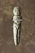 Replica of the Venus figurine of Mal'ta discovered with the remains of the Mal'ta boy (MA-1, dated 24,000 BP).[20][24]