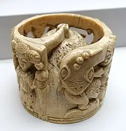 Ivory vessel cover, Owo, Yoruba, (1700s)18th Century