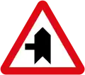 Side road with priority from the left