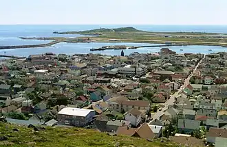 St. Pierre view from hilltop