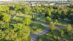 View of Western Necropolis, Glasgow looking south