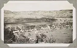 View of buildings at Jay Creek (Iwupataka), ca. 1946