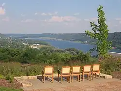 Original bridge viewed from Clifty Falls State Park in 2007