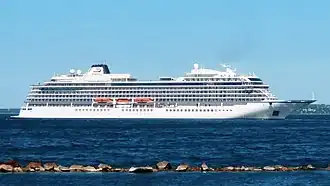 Viking Sun off Tallinn, 2018