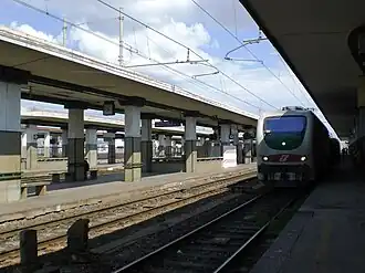 View of the platform shelters