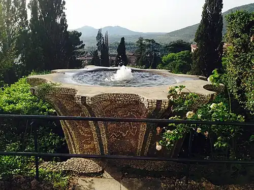 The Fountain of the Bicchierone, seen from the Terrace