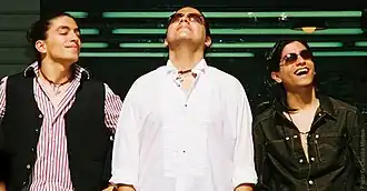 From left to right: Alberto, Ernesto, and Luis Villalobos before a performance at The Festival of Nations Tennessee, April 2008.