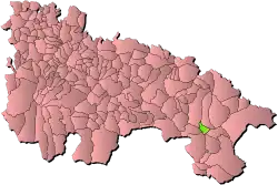 Location of Villarroya within La Rioja