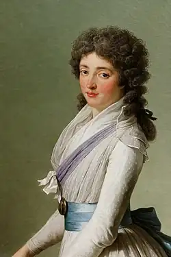 Portrait de la baronne de Chalvet-Souville, née Marie de Broutin (detail)