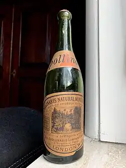 Titanic-era bottle of Apollinaris Natural Mineral Water