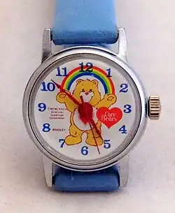 In the 1980s, Care Bears were popular for children and seen on greeting cards, clothing items, accessories and other merchandise.