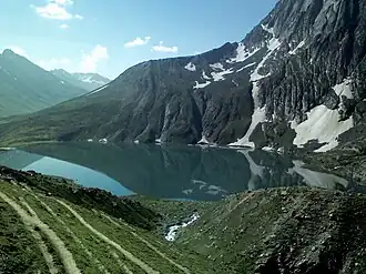 View of Vishansar Lake in Ganderbal district (J&K)