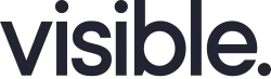 The text "visible." in dark gray