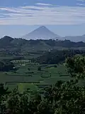 Volcán de Agua as seen from Tecpan, Guatemala (80 km (50 mi) away)