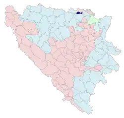 Location of Vukosavlje within Republika Srpska