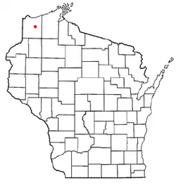 Location of the Town of Bennett, Wisconsin