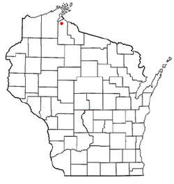 Location of Gingles, Wisconsin