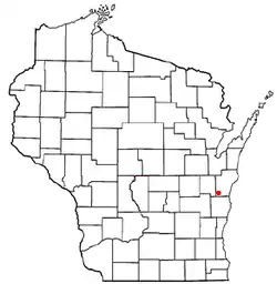 Location of Schleswig, Wisconsin