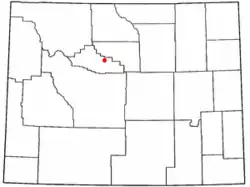 Location of Lucerne, Wyoming