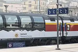 1st class panorama cars in Bellinzona