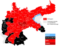 Constituency results, 1919