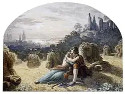 Lovers in a cornfield