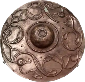 Room 50 – Wandsworth Shield, Iron Age shield boss in La Tène style, England, 2nd century BC