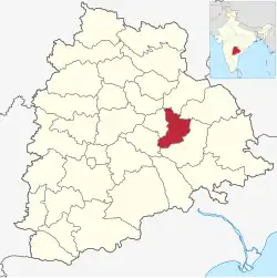 Location in Telangana