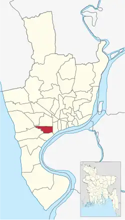 Location of South Agrabad