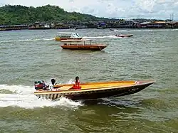 Water taxis on the Brunei River