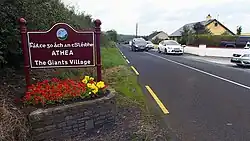 Welcome (fáilte) sign in Athea