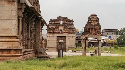 West Gopuram & Lord Hanuman Mandapa of Shri Ananthashayana Temple