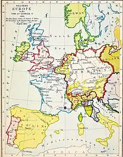 map of Europe in 1525