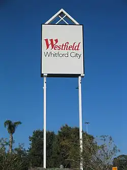The sign of Westfield Whitford City.