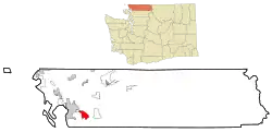 Location of Sudden Valley, Washington