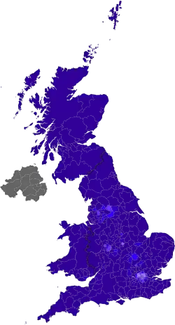 1991 (94.65%)   Less than 45%   45 - 60%   60 - 75%   75 - 85%   85 - 90%   90 - 95%   More than 95%
