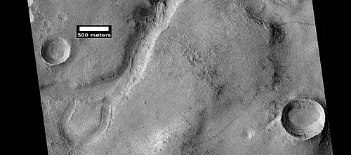 Oxbow lake, as seen by HiRISE under HiWish program