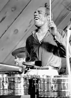 Bobo at Bach Dancing & Dynamite Society in Half Moon Bay, California in 1979