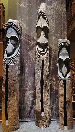 Wooden slit drums from Vanuatu