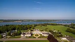 Woolverstone Hall on the banks of the River Orwell