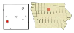 Location of Eagle Grove, Iowa