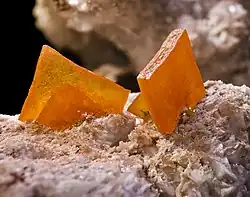Wulfenite from Los Lamentos, Chihuahua, Mexico