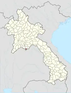 Location of Xaysetha District (Wiangchan)