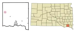 Location in Yankton County and the state of South Dakota