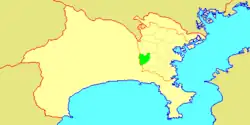 Location of Izumi in Kanagawa