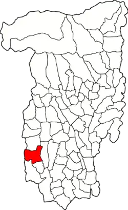 Location in Vâlcea County